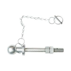 Dado per occhiello di traino 50mm, filettatura M22, lunghezza 275mm con catena e sicurezza