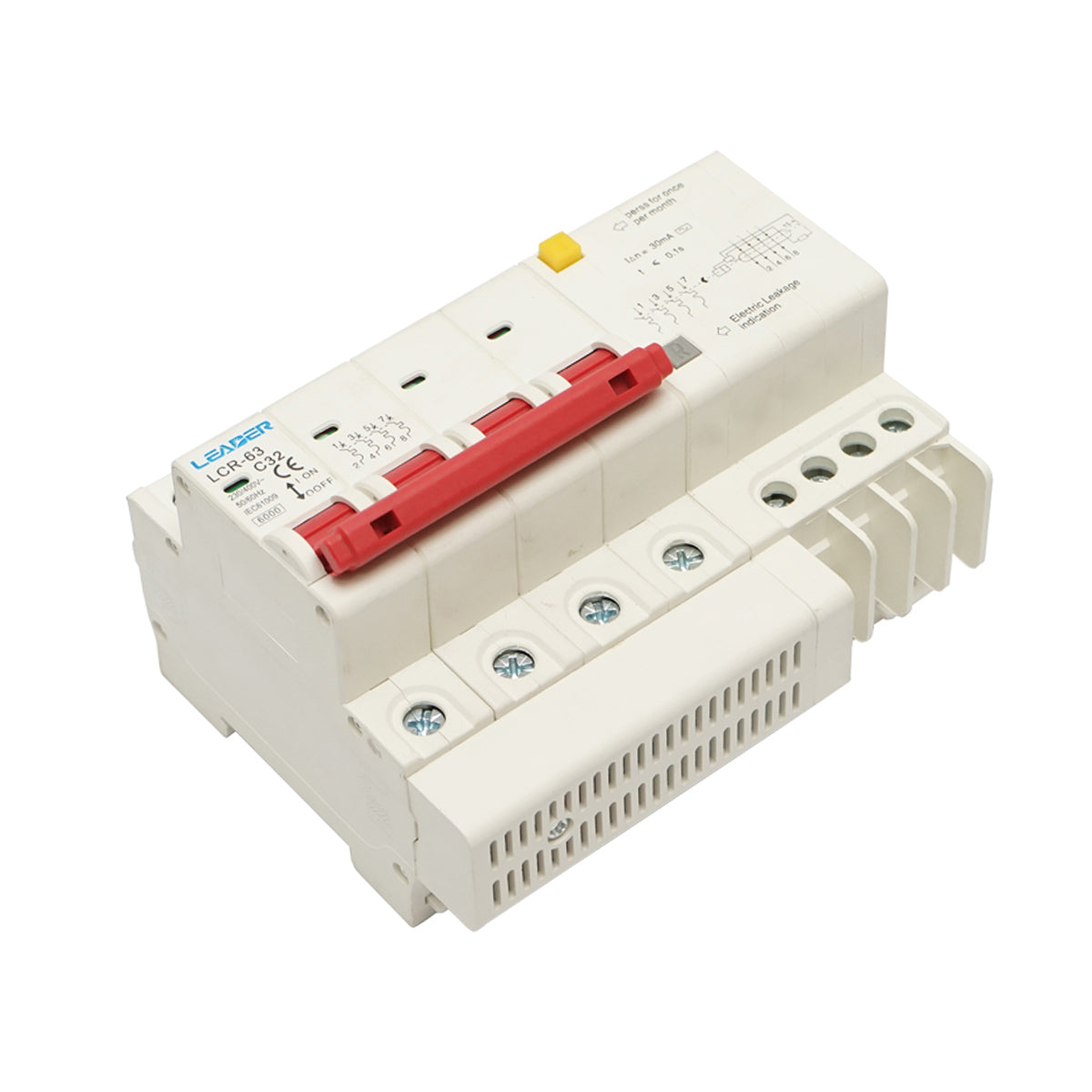 Dispositivo differenziale Leader 4P, 32A, 30mA