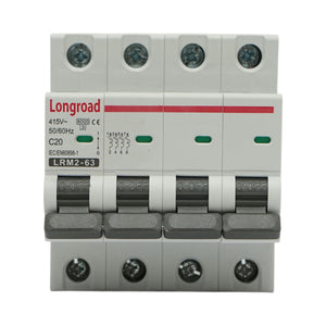 Fusibile automatico MCB 4P 20A 415VAC Longroad
