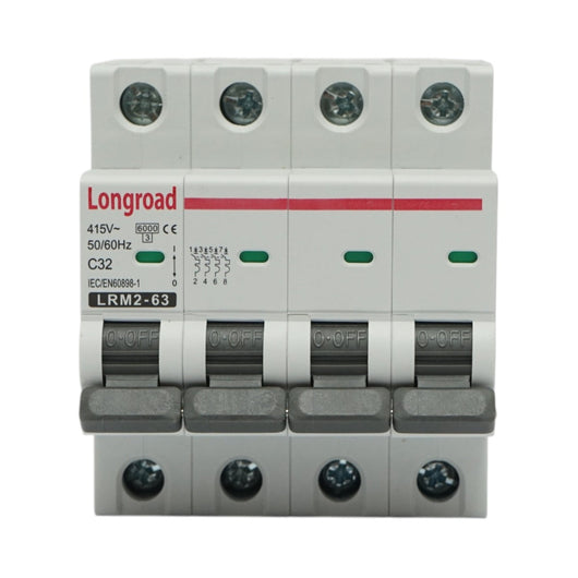 Fusibile automatico MCB 4P 32A 415VAC Longroad
