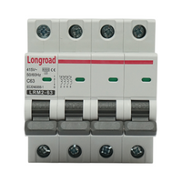 Fusibile automatico MCB 4P 63A 415VAC Longroad