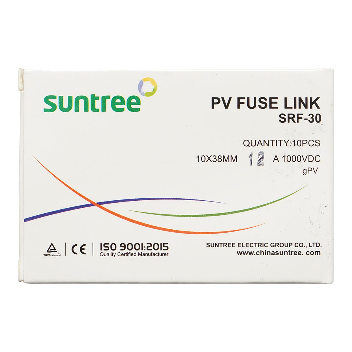 Fusibile cilindrico SRF-32 per sistemi solari gPV, 12A, 1000V Suntree