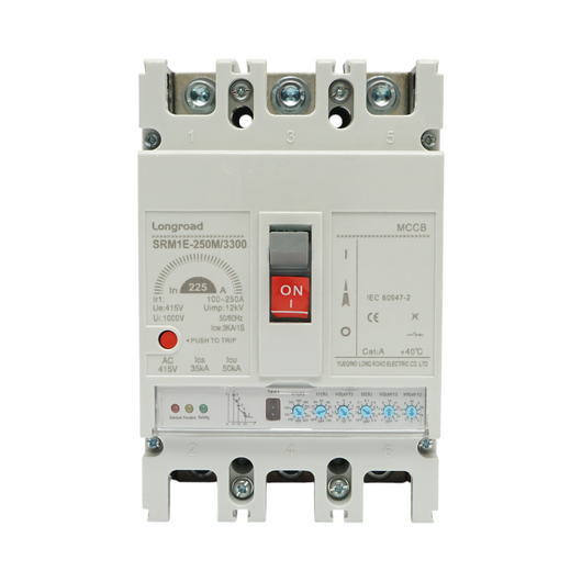 Interruttore automatico di potenza MCCB 3P 415 V AC, 100–250 A, SRM1E-250M/3300 Longroad