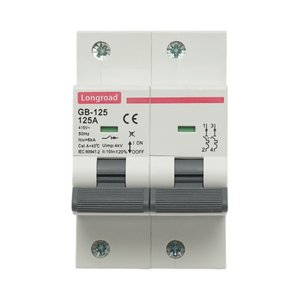 Interruttore automatico MCB 2P, 125A 415VAC, 6kA Longroad