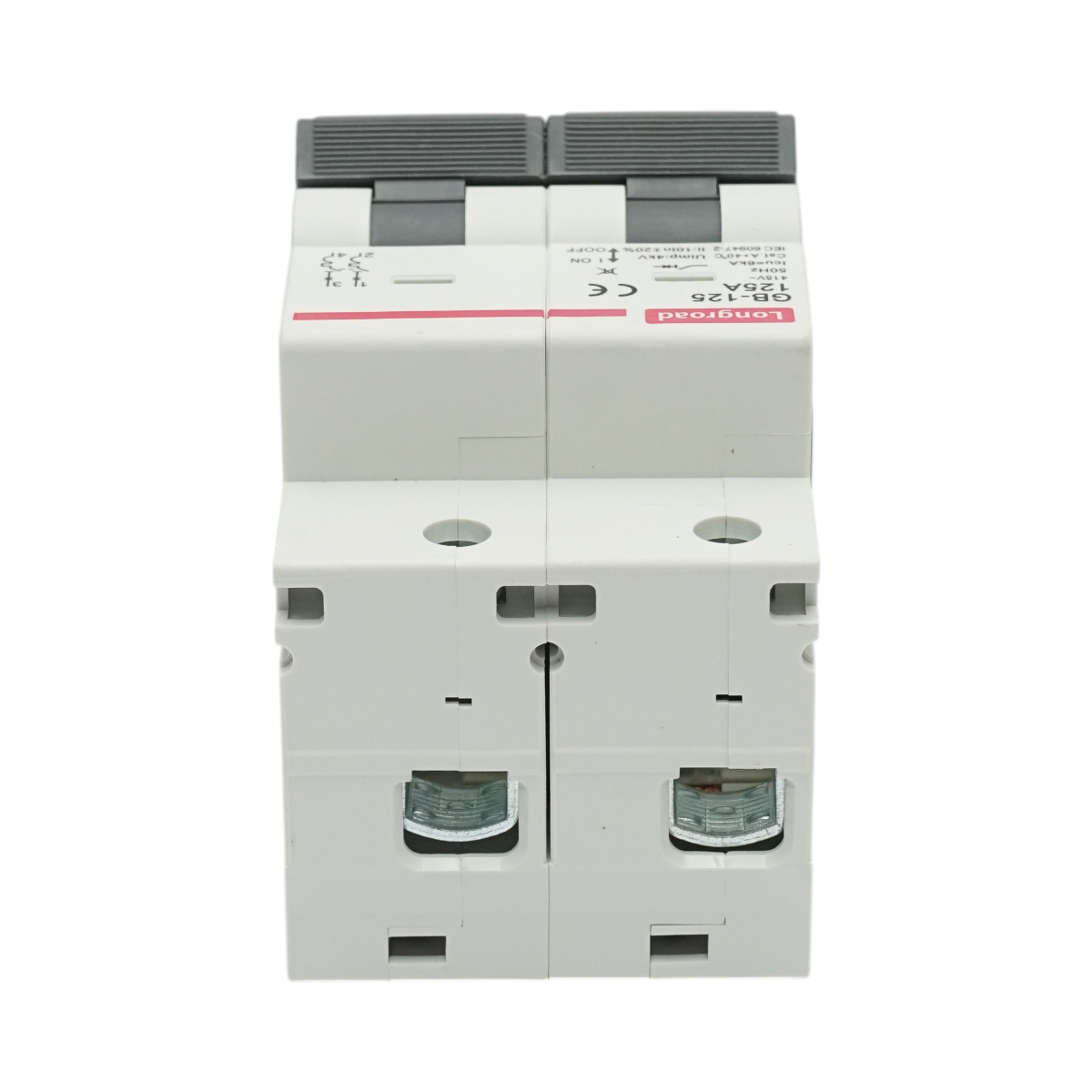 Interruttore automatico MCB 2P, 125A 415VAC, 6kA Longroad