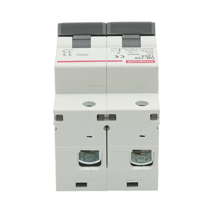 Interruttore automatico MCB 2P, 125A 415VAC, 6kA Longroad
