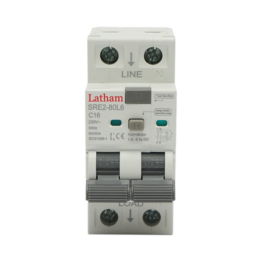 Interruttore differenziale 1P+N, 16A, 230VAC, 30mA, 6kA Longroad