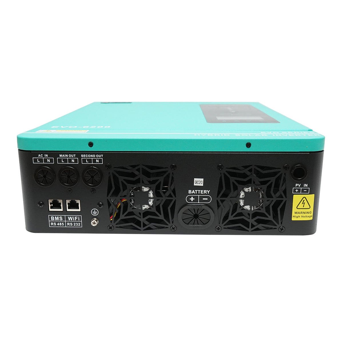 Inverter solare ibrido 6,2 KW, 48 V, 120 A MPPT, monofase, ON/OFF-GRID, EVO-6200 Bourget