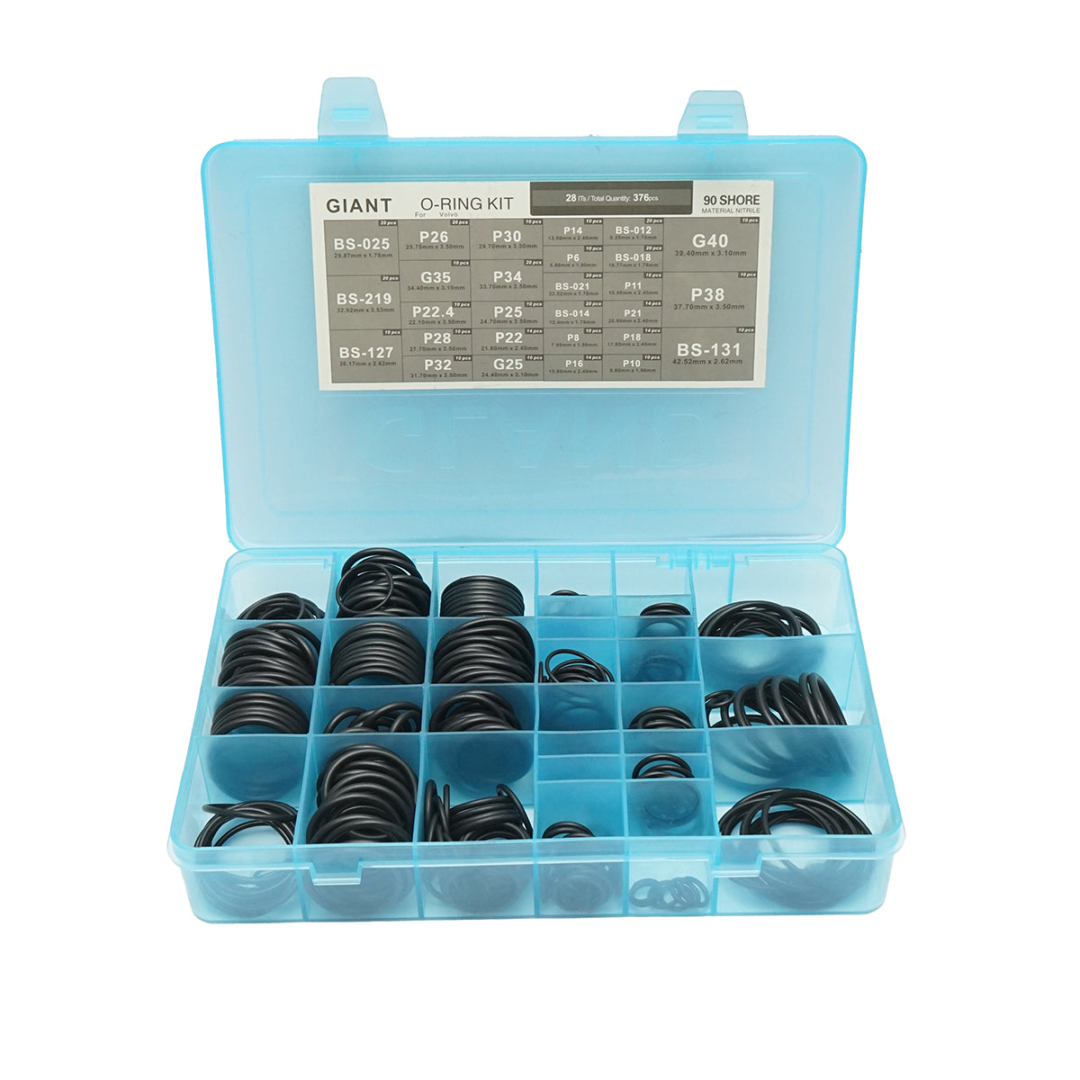 Kit O-ring Daewoo Volvo Doosan 376 pezzi