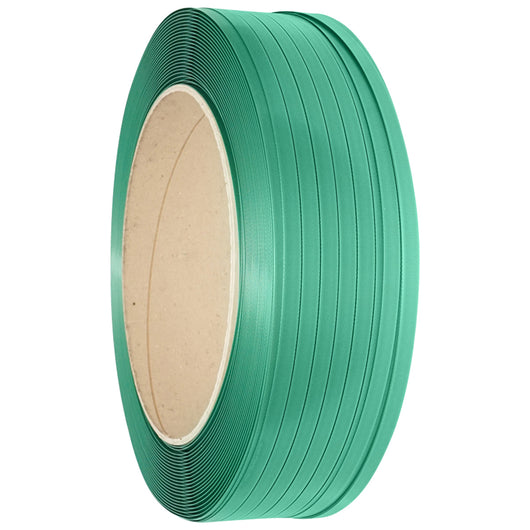 Nastro di legatura in poliestere PET, 19 mm di larghezza, 1 mm di spessore, colore verde, rotolo 1000 m Breckner Germany