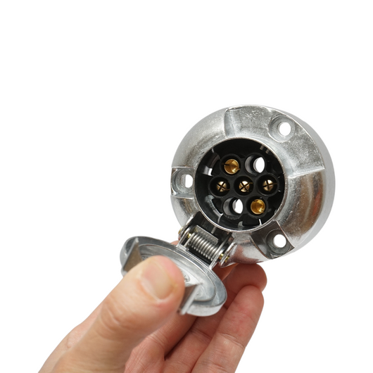 Presa per rimorchio in alluminio 5 pin 24V codice OEM 8JB001940-001 Breckner Germany