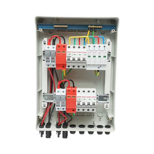 Quadro con fusibile di protezione da 380 V per impianti fotovoltaici DC/AC da 5-10 KW con 2 stringhe