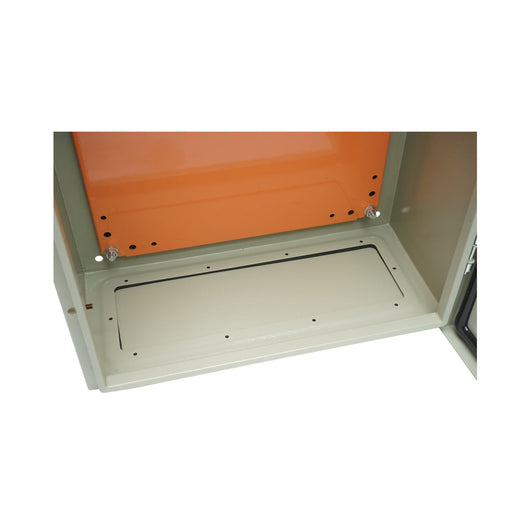 Quadro elettrico metallico con controquadro, PT 500x400x200mm, IP65