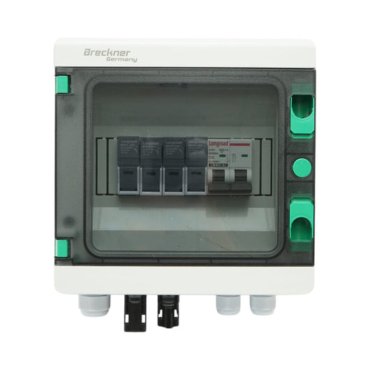 Quadro fusibili da 8 moduli, equipaggiato monofase per sistemi 3–6 kW Breckner Germany