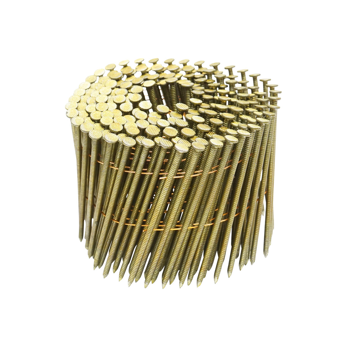 Set di 4500 chiodi su tamburo/rullo, anellati 3,1x90mm, 225 pezzi/rotolo