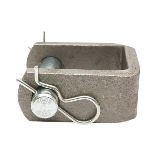 Supporto di traino con bullone da 19 mm e fermo di sicurezza da 55x60 mm