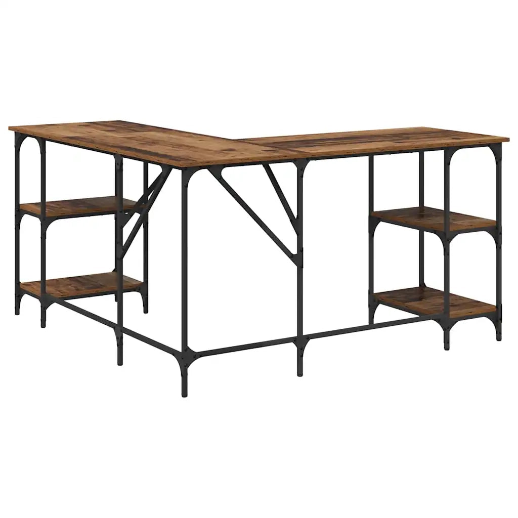 Scrivania Legno vecchio 139 x 139 x 75 cm Legno multistrato