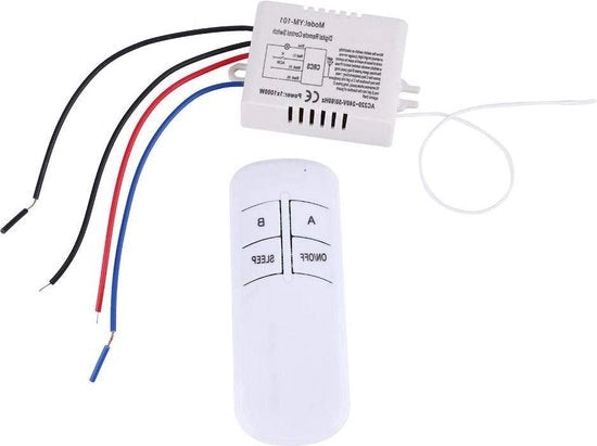 Lampada wireless digitale con ricevitore e trasmettitore a distanza per schermo da parete 220V - codice prodotto YAM-101