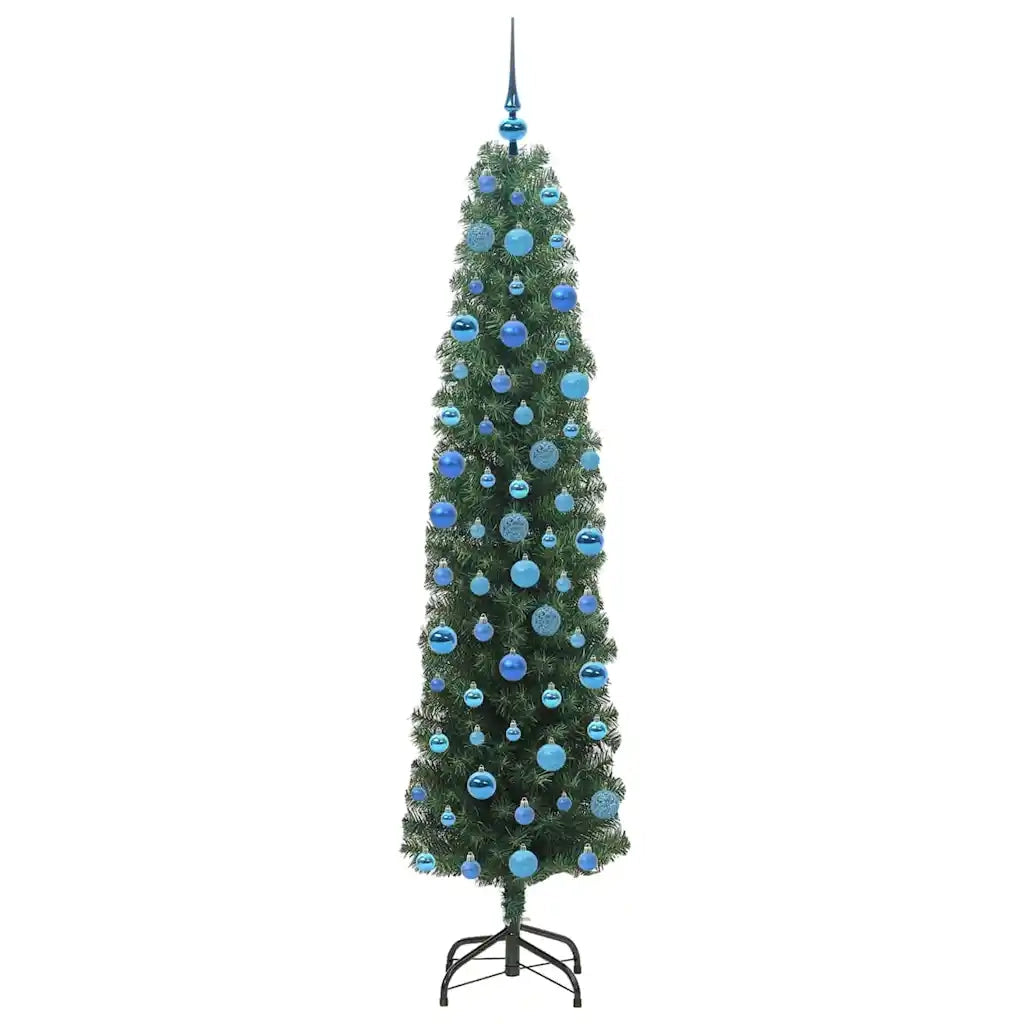 Albero di Natale | Decorazioni natalizie artificiale con 300 LED Verde 180 cm