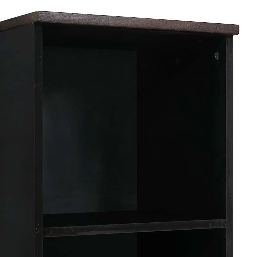 vidaXL Mobile da Bagno con cassetto Rigato Marrone 38 x 33 x 160 cm