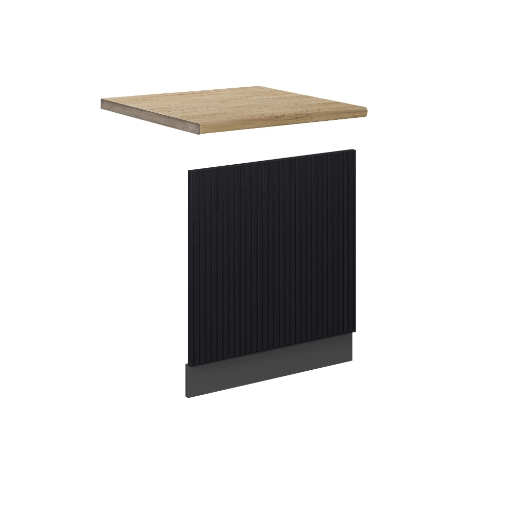 Pannello frontale Fame-Line Nero rigato/Antracite 60 cm, PL Rovere Vicco