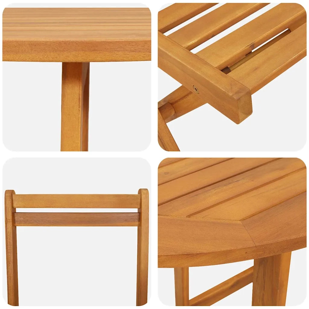 Set bistrot 3 pcs Olio Naturale Legno di Acacia Massello 4105506