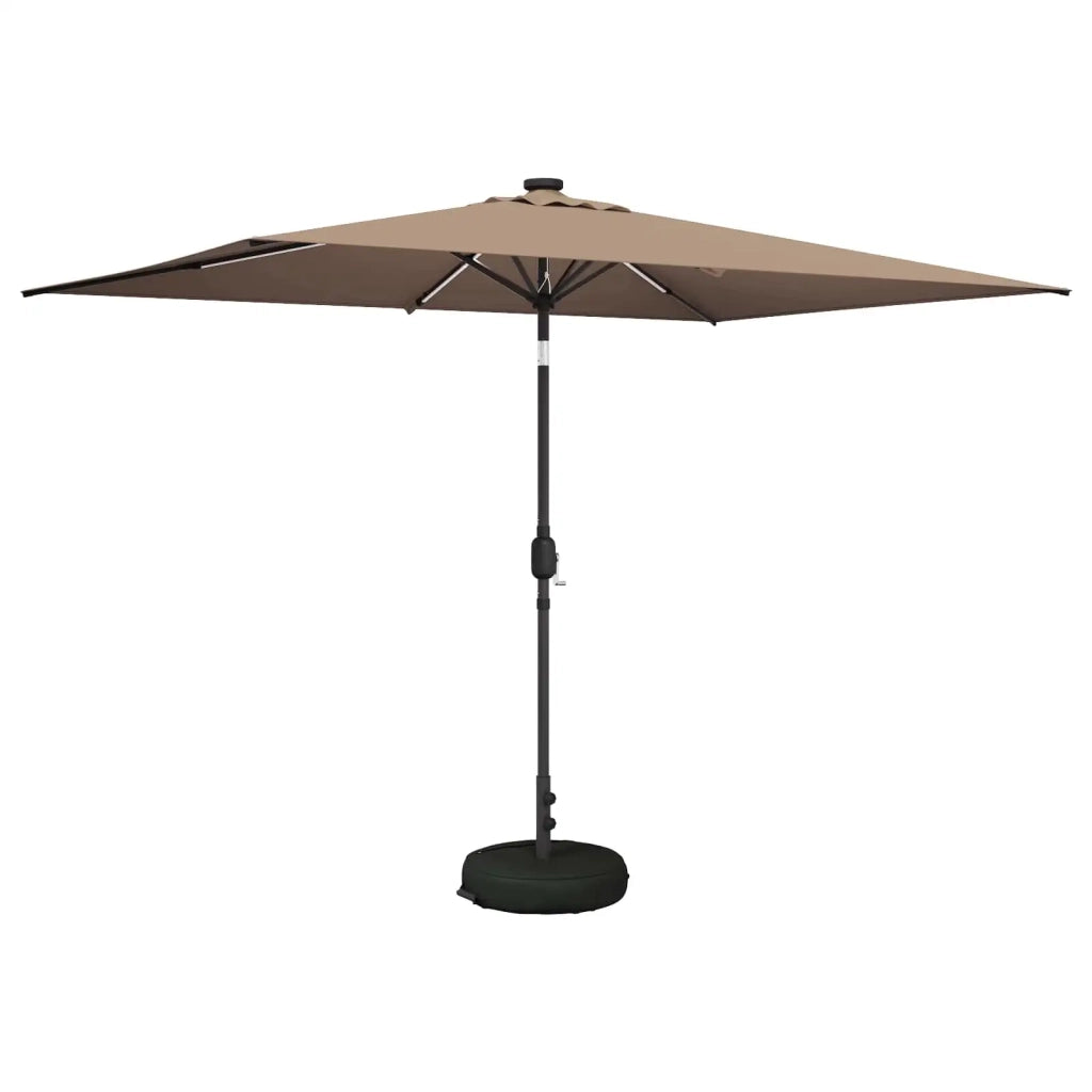 Parasol da Giardino con Luci LED 200 x 300 cm Poliestere 42036241