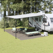 Telo da Tenda Grigio Chiaro Poliestere 400 x 700 cm Durevole