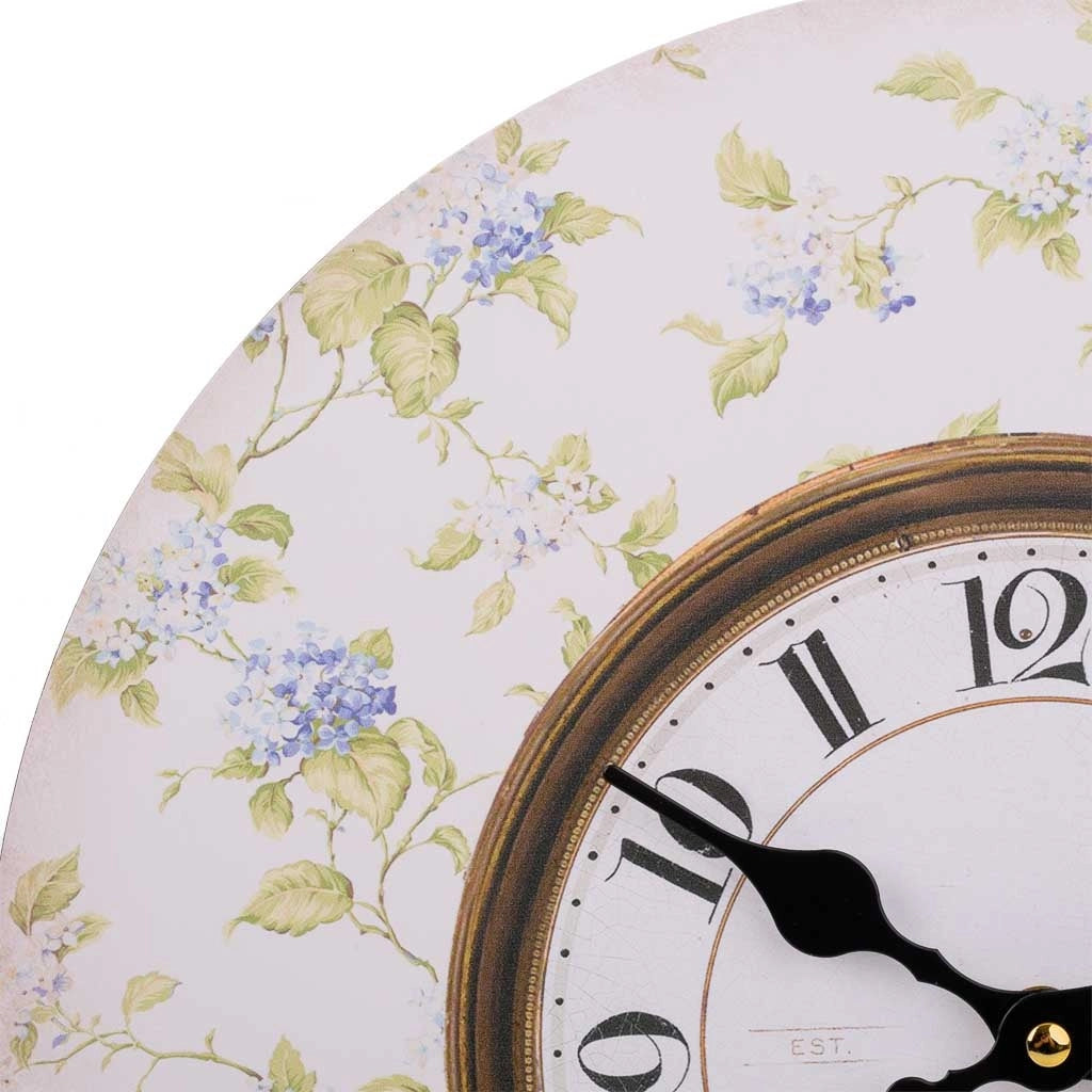 Orologio in legno bianco 60x60x2cm