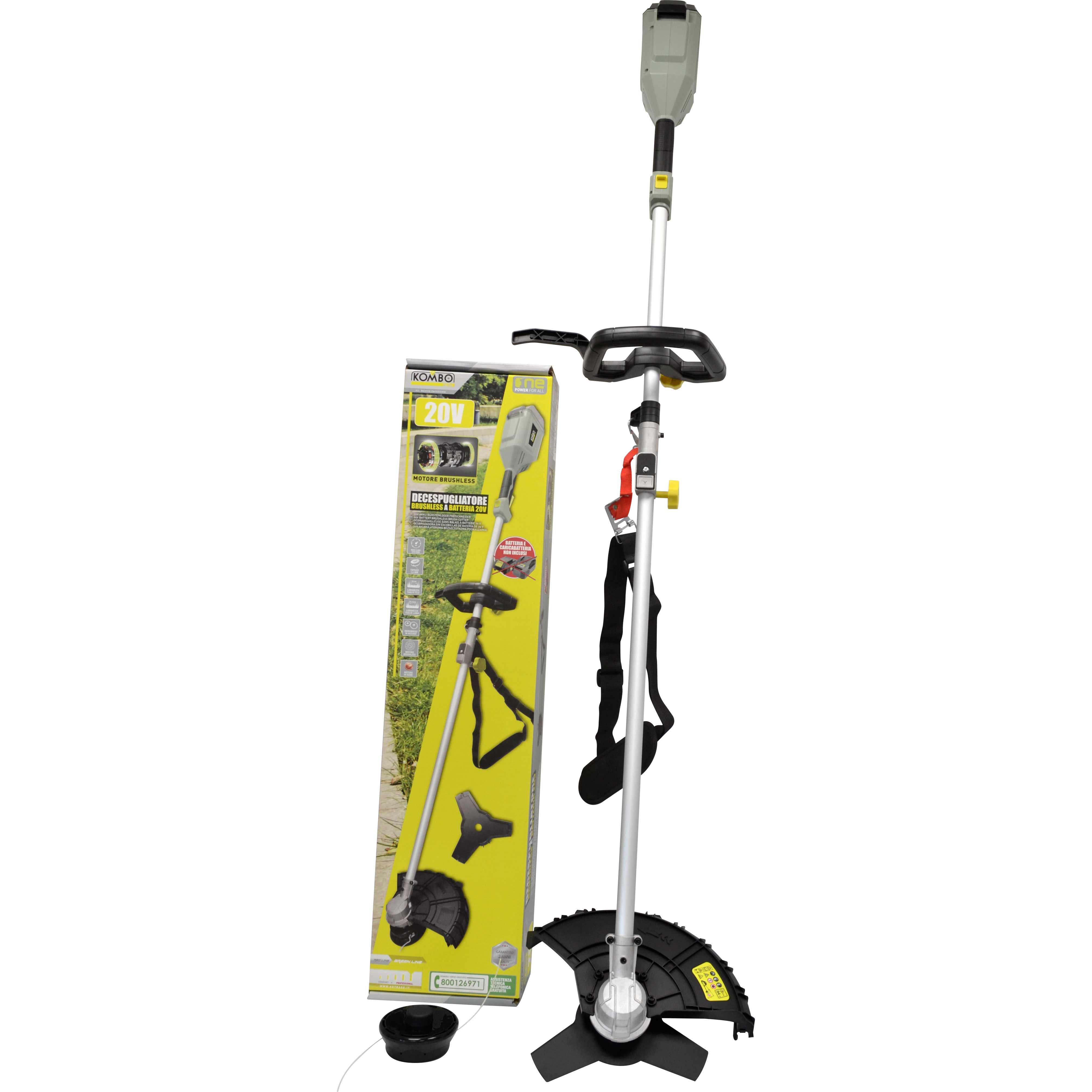 DECESPUGLIATORE BRUSHLESS BATTERIA KOMBO PRO 20V