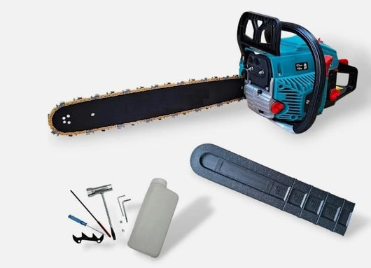 MOTOSEGA A SCOPPIO 68CC 2 TEMPI PROFESSIONALE CON BARRA LAMA DA 50cm POTENTE TAGLIO POTATURA ALBERI LEGNA E GIARDINAGGIO FAI DA TE