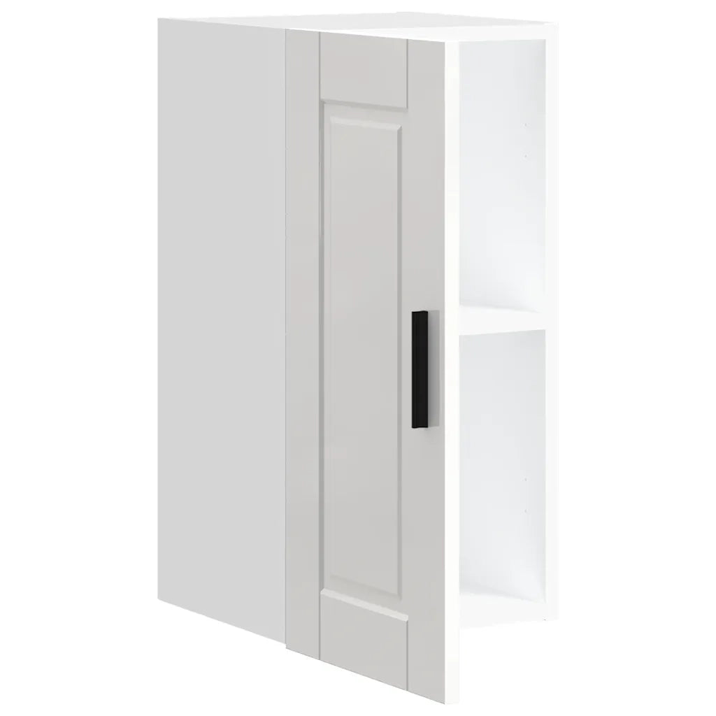 vidaXL Pensile da Cucina Porto Bianco Lucido in Legno Multistrato