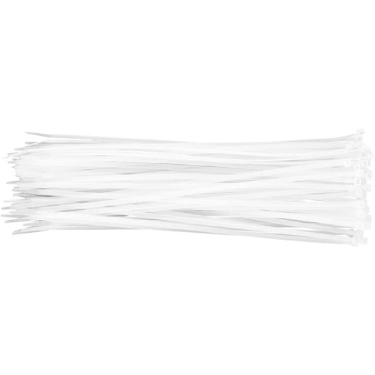 Topex 01-611 fascette a cravatta ta, 4.8 x 370 mm, bianco, 75 pez