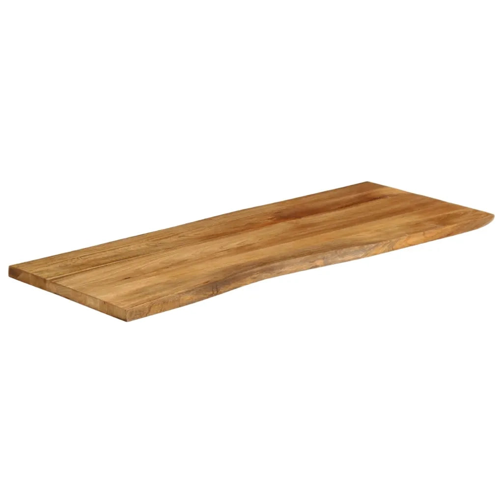 vidaXL Piano Tavolo 140x60x2,5 cm Bordi Vivi in Legno Massello Mango