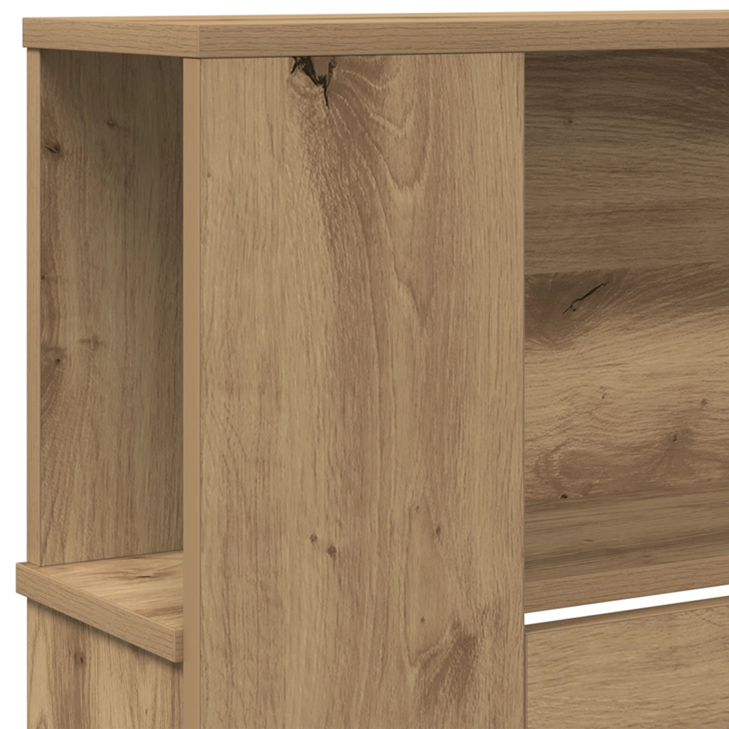 Testiera Armadio  in Rovere Artigianale 220x18,5x104,5 cm
