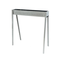 Barbecue a carbone per arrosticini Lisa Milano 80 in acciaio inox