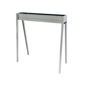 Barbecue a carbone per arrosticini Lisa Milano 80 in acciaio inox