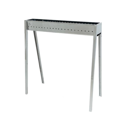Barbecue a carbone per arrosticini Lisa Milano 80 in acciaio inox
