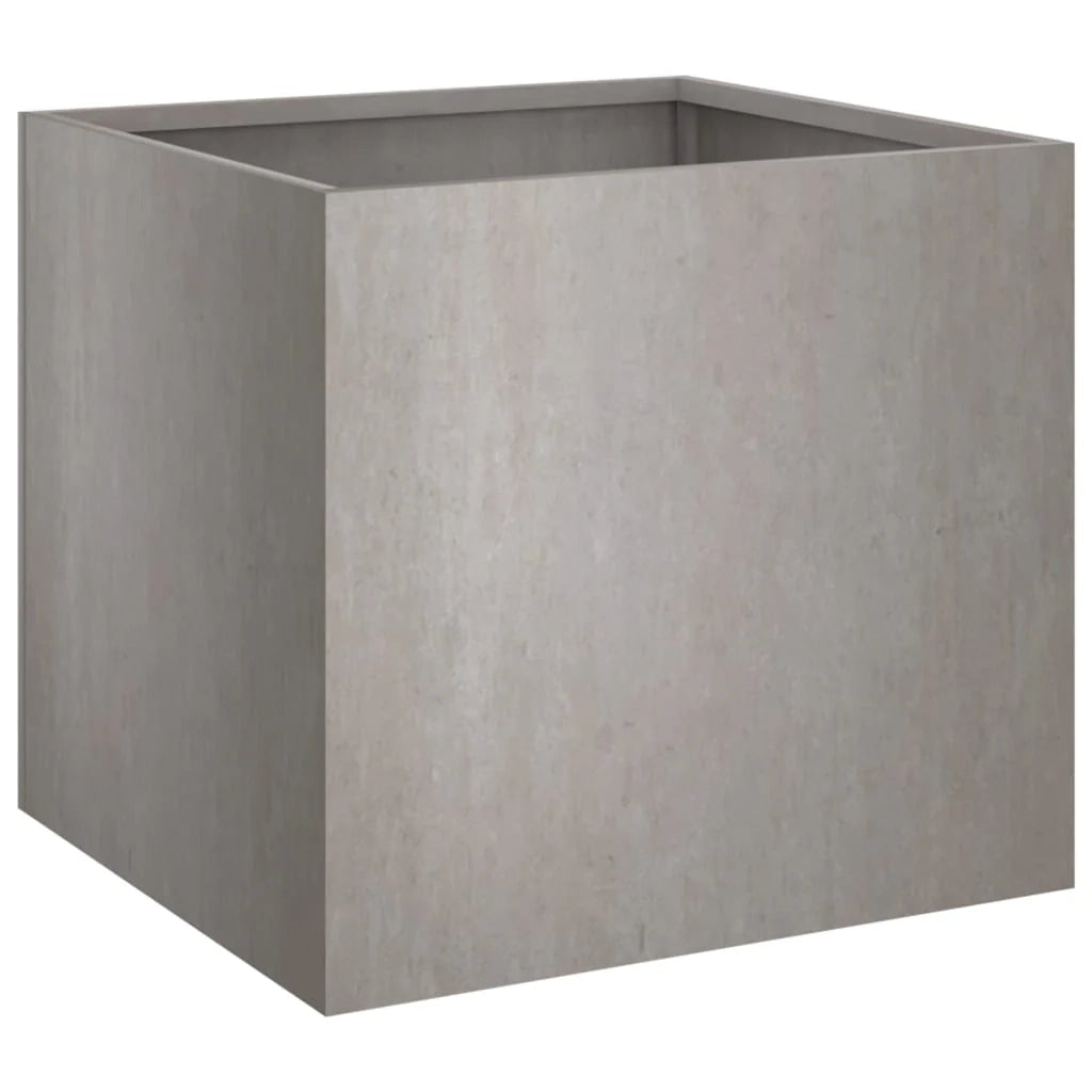 Fioriera rialzata per piante e fiori terrazza giardino 42 x 40 x 39 cm acciaio corten marrone 02_0037603