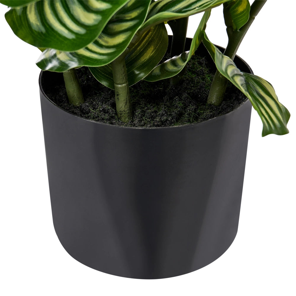 Pianta artificiale in vaso, materiale sintetico verde, 50 cm, accessorio decorativo da interno