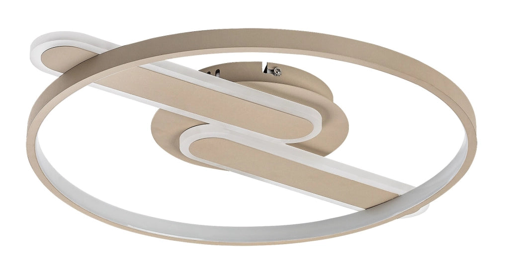 Lampada da soffitto LED Brantiel 3 luci grigio-beige Rabalux