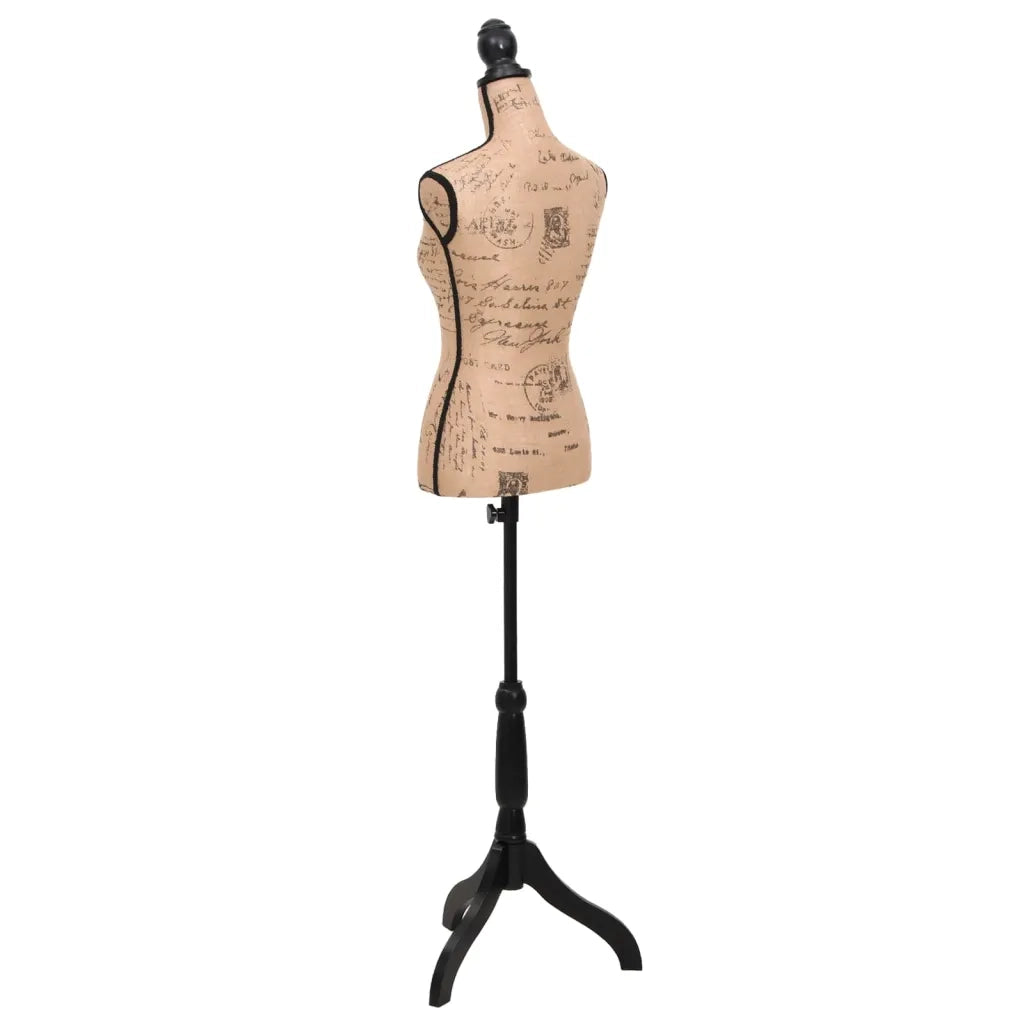 Busto Sartoriale Donna Marrone Nero Manichino in Iuta 30029
