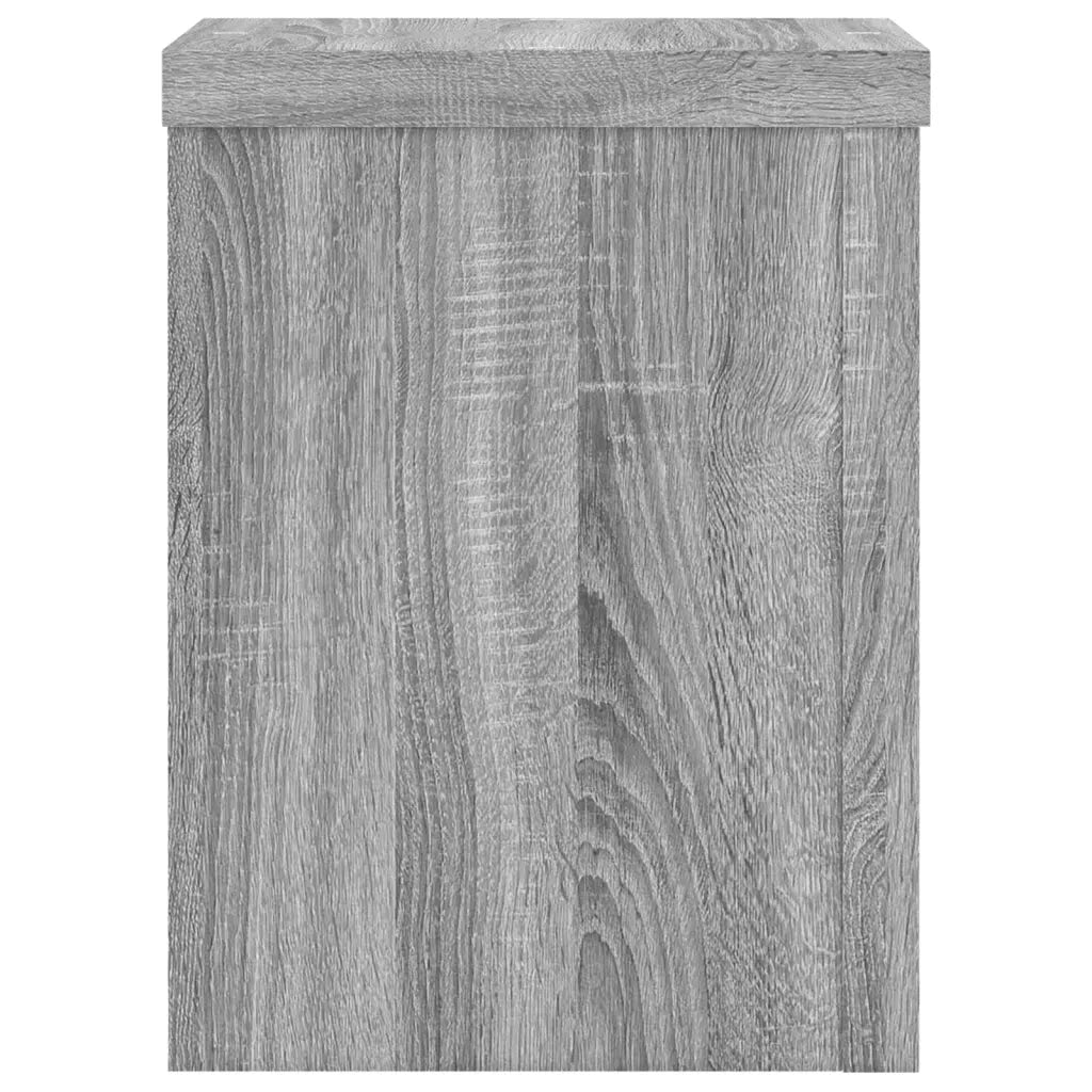 vidaXL Supporti per Piante 2 pz Grigio 15x15x20 cm in Multistrato