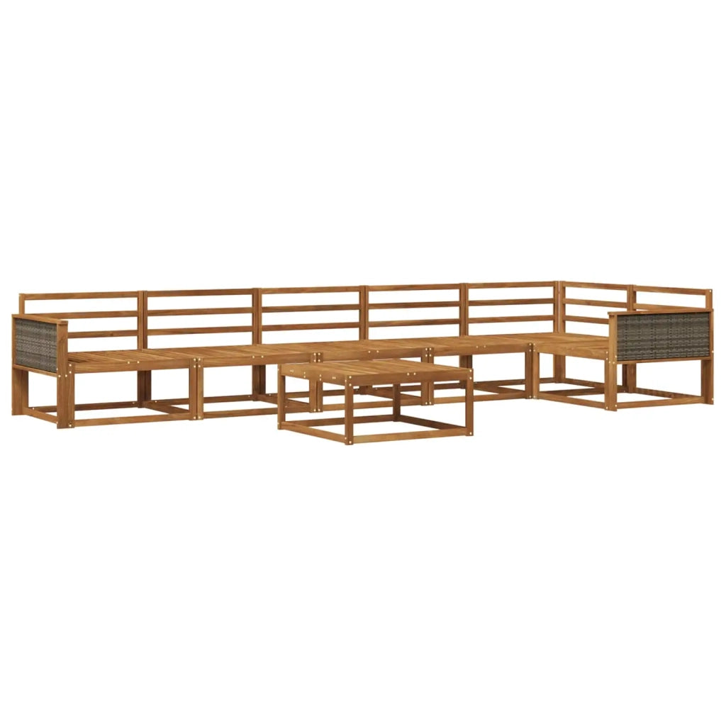 Set di divani da esterno 7 pcs Naturale 3382617