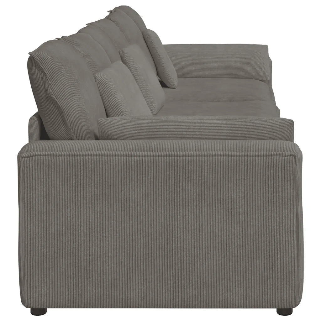 Divano Modulare con Cuscini Grigio Chiaro 3321107
