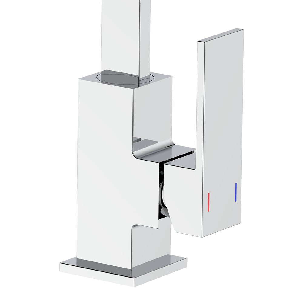 Miscelatore lavello bocca alta girevole cromato - Serie Elite