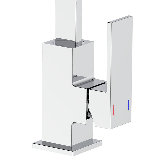 Miscelatore lavello bocca alta girevole cromato - Serie Elite