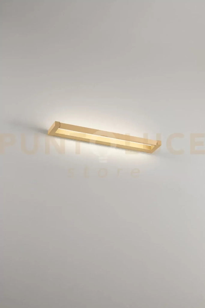 Slim applique in metallo oro opaco LED 24W CCT 2700K 3000K 4000K 1920Lm 59,2cm orientabile