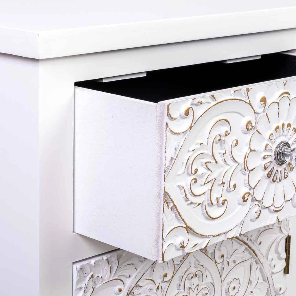 Tavolino in legno con 1 cassetto e 1 porta 47x30x70