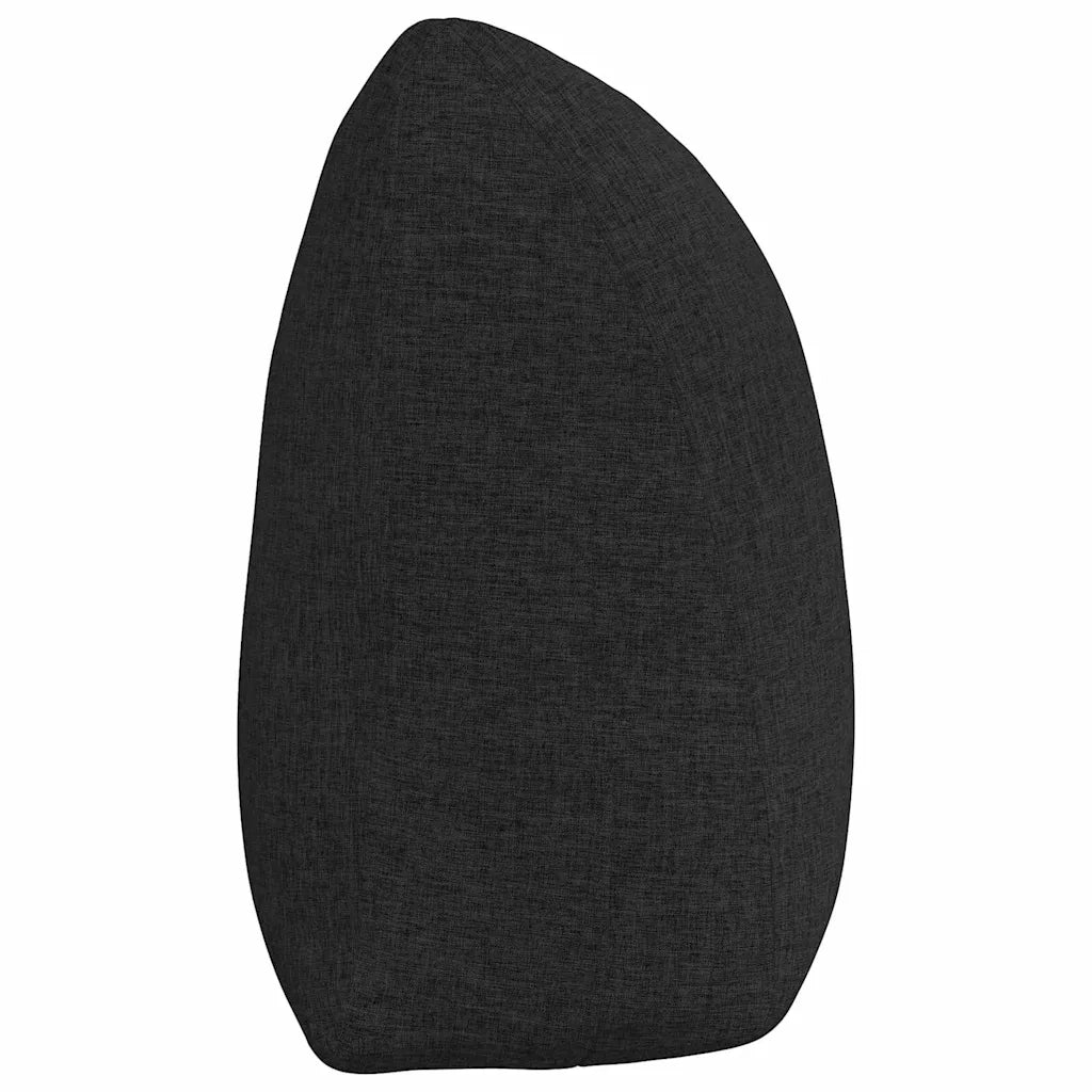 Cuscino per Schiena Nero 160 x 24 x 50 cm Tessuto 42014530